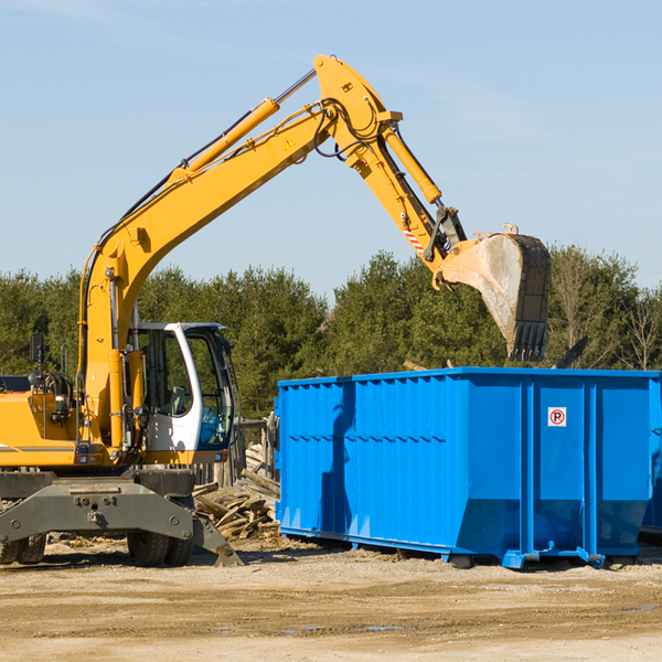 what size residential dumpster rentals are available in Almer Michigan